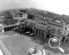 Sténopé de la plaza Vieja depuis la camera obscura de la Havane
