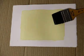 feuille enduite pinceau cya port