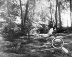 sténopé d'un petit ponton qui enjambe la Grenette