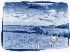 Cyanotype à proximité de l'abbaye de Beauport