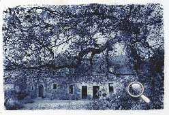 Cyanotype d'une maison à Tréméven