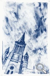 Cyanotype de L'Eglise Notre Dame de Bonne nouvelle à Paimpol